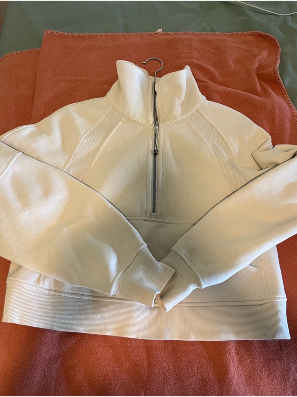lululemon athletica scuba Cream Half-Zip Pullover Sweater